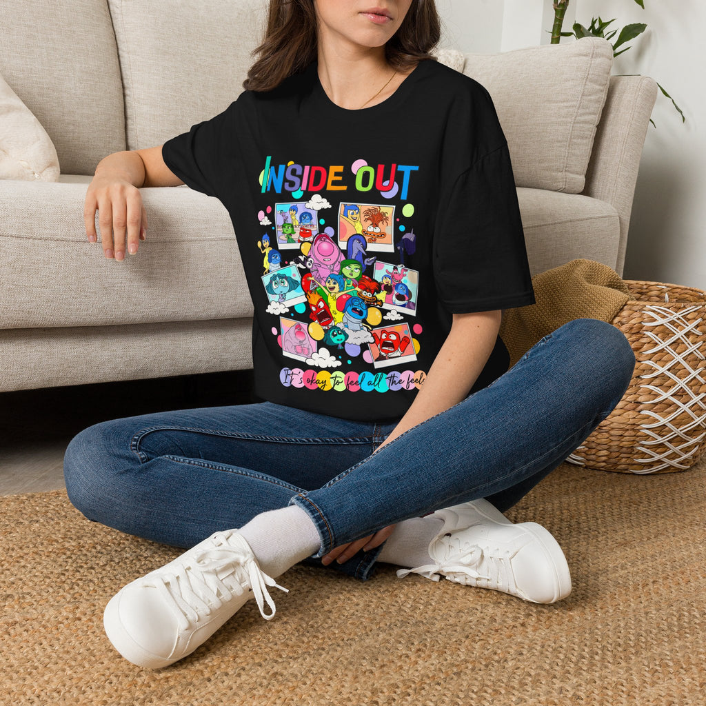 Inside Out Characters T‑Shirt — Colorful Pixar Emotion Graphic Tee