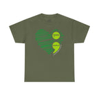 T‑Shirt — Green Scribble Heart “You Matter” Mental Health Awareness Tee
