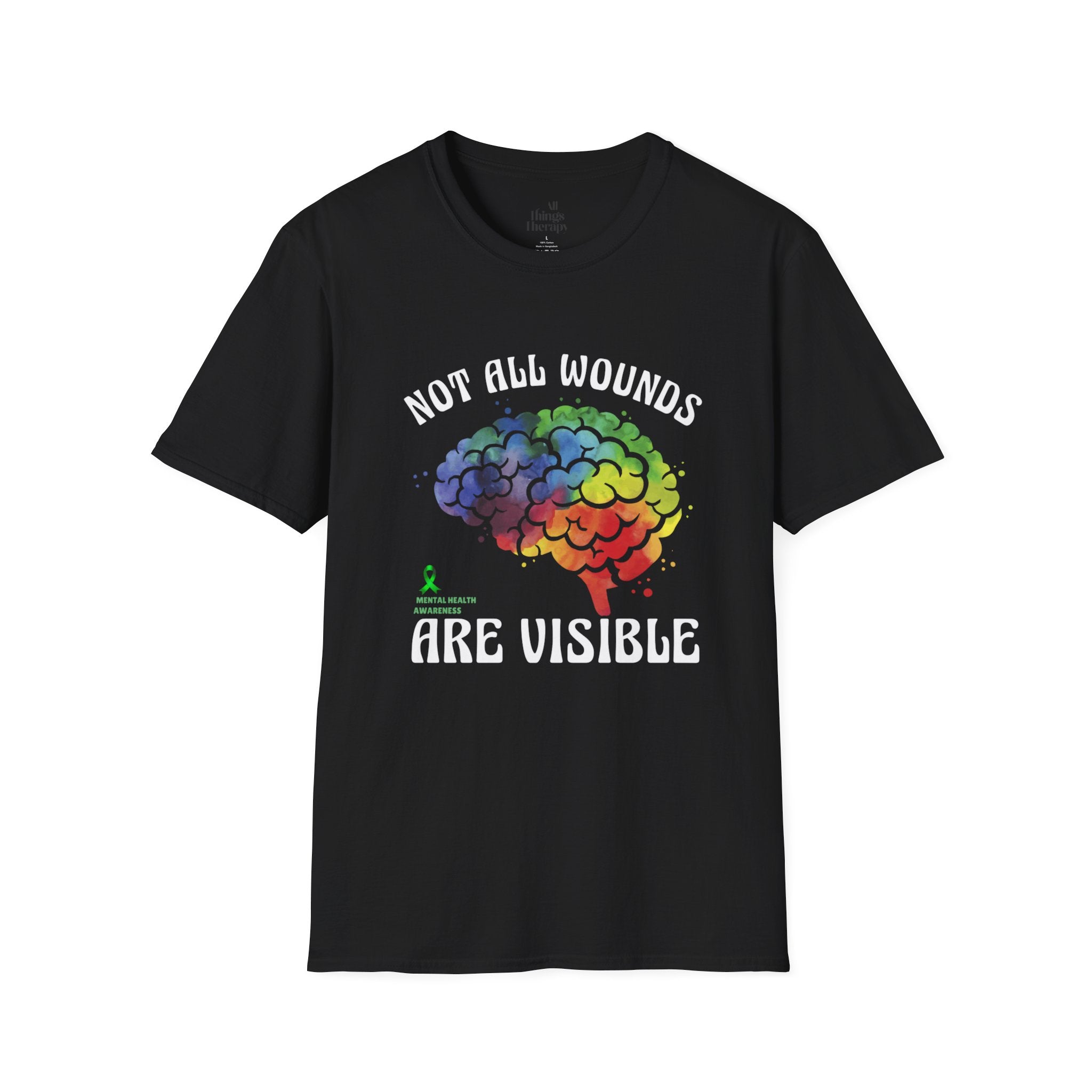 Mental Health Awareness T-Shirt – Not All Wounds Are Visible