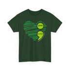 T‑Shirt — Green Scribble Heart “You Matter” Mental Health Awareness Tee