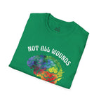 Mental Health Awareness T-Shirt – Not All Wounds Are Visible