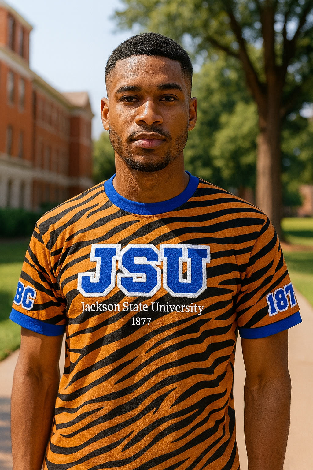 JSU Tiger Print T-shirt(Unisex) PRE ORDER SHIPS BEFORE SEPTEMBER 10