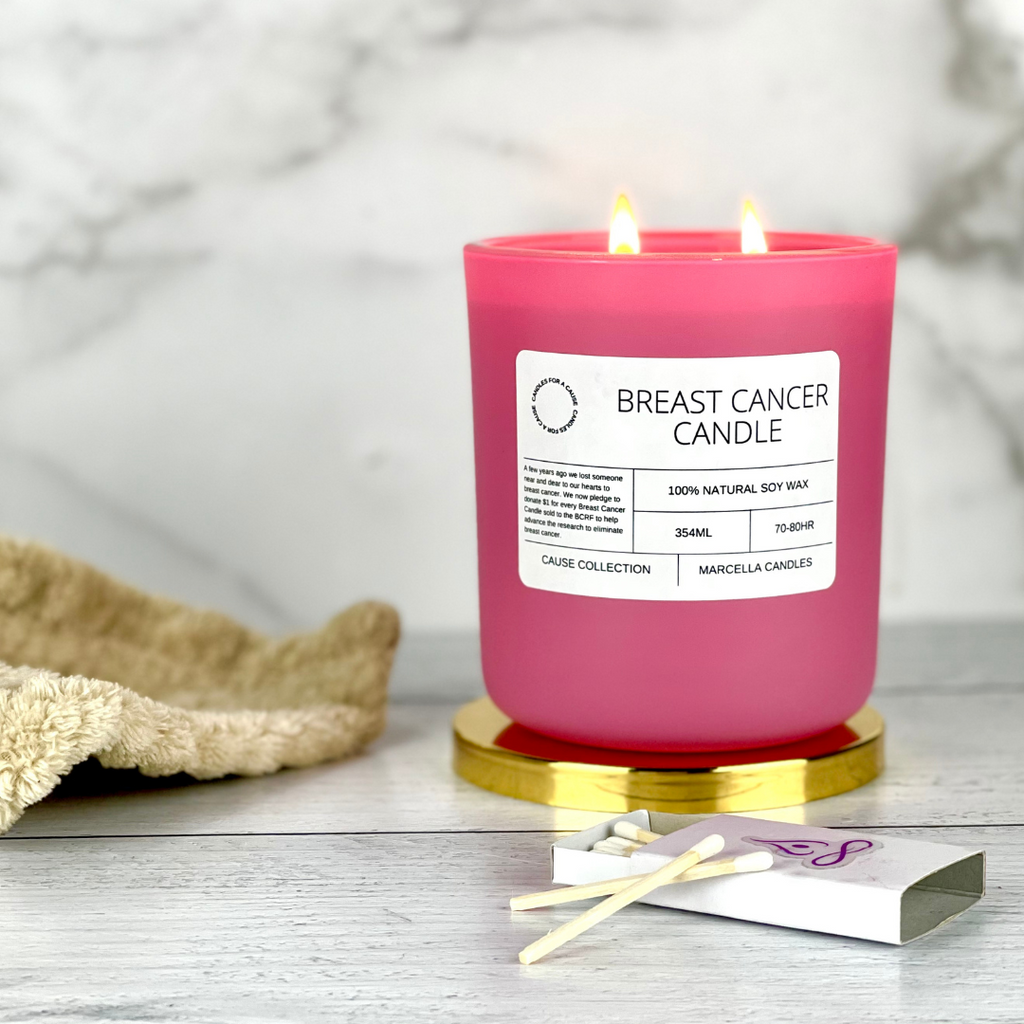 Breast Cancer Awareness Candle