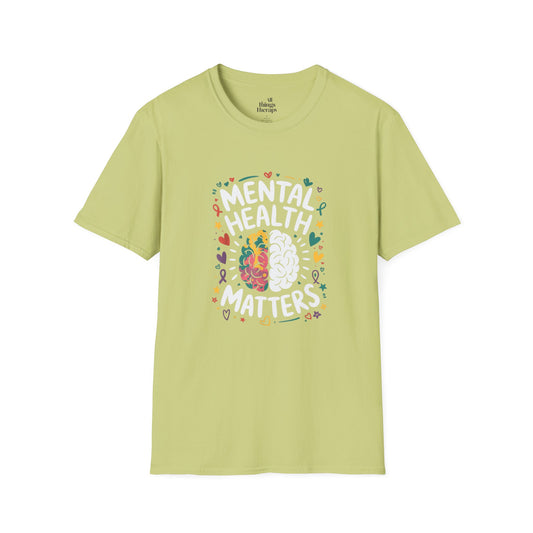 Mental Health Matters Unisex Softstyle T-Shirt | Support Mental Wellbeing