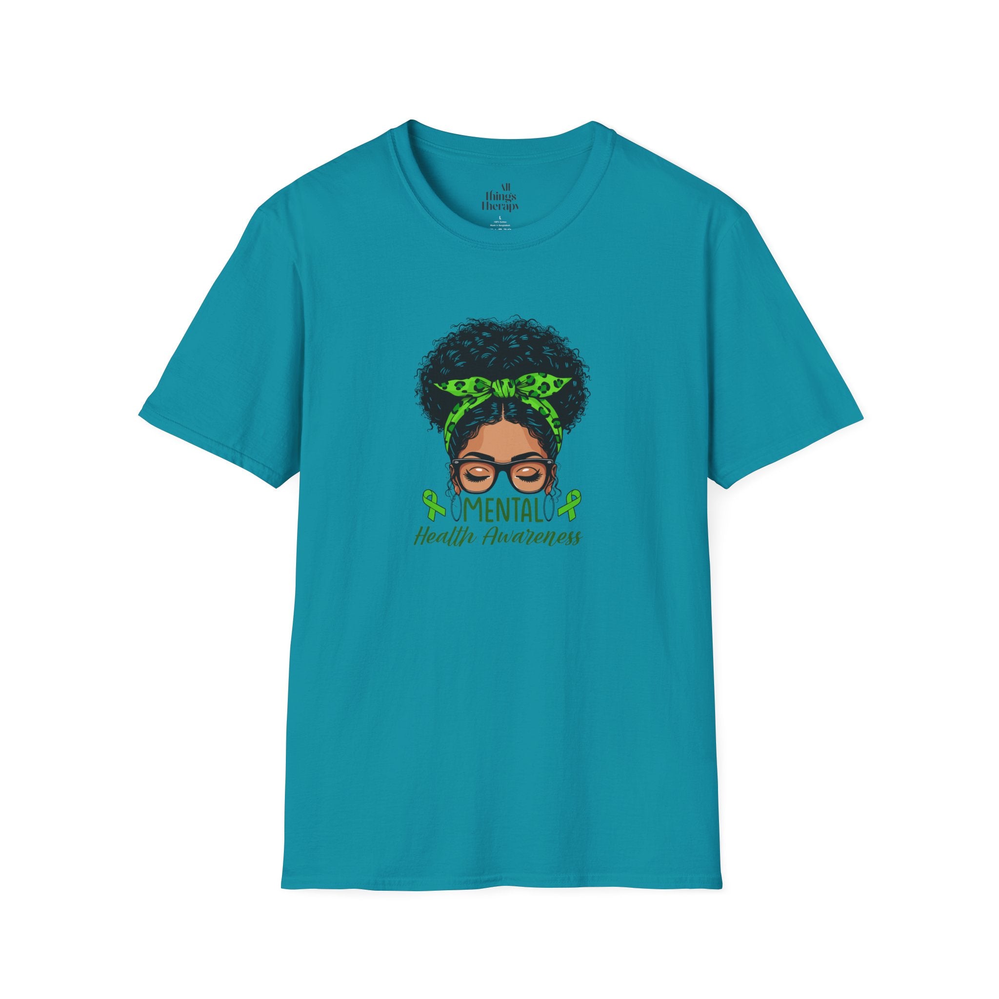 Mental Health Awareness Unisex Softstyle T-Shirt - Positive Vibes Tee