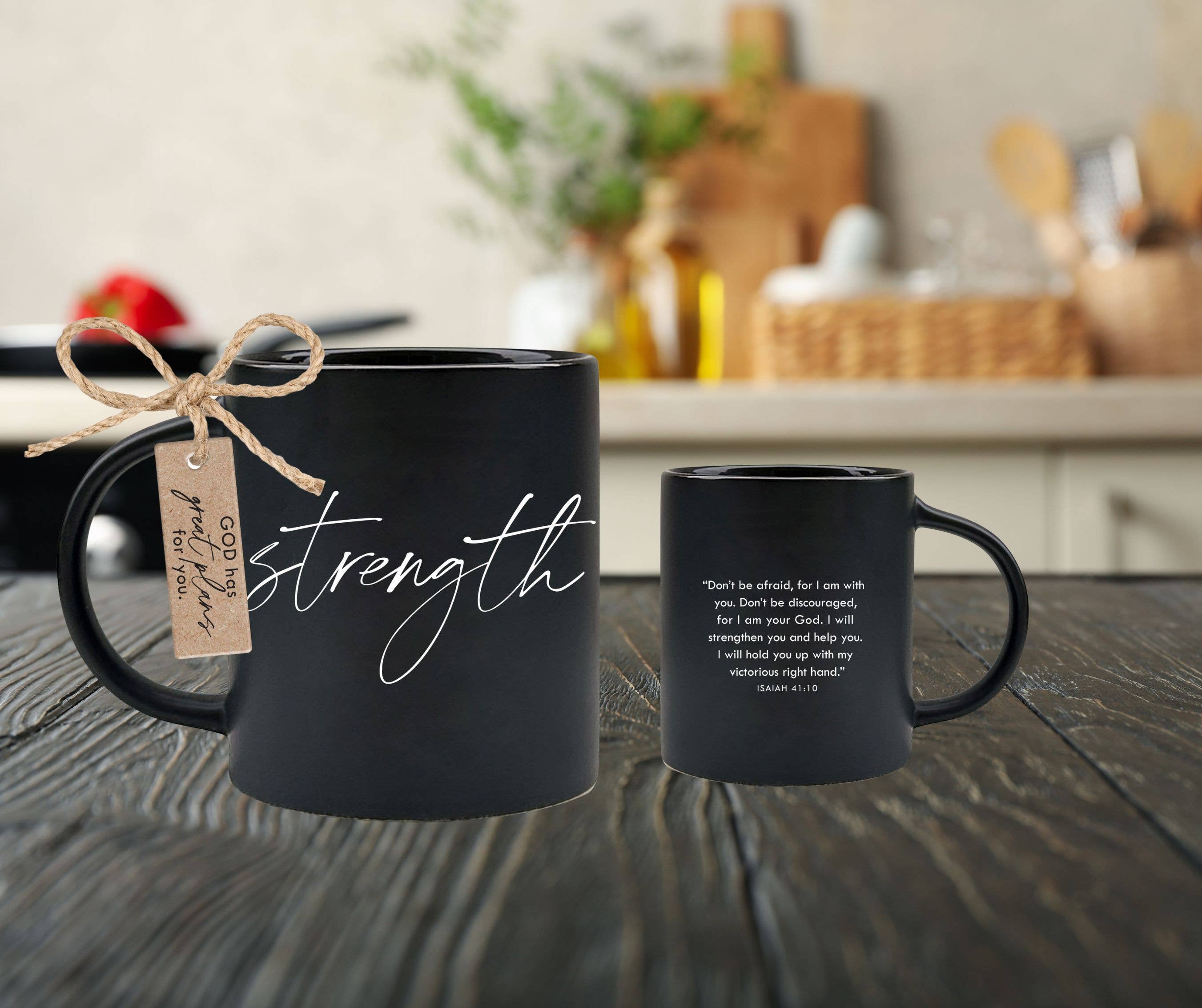 LCP Mug Strength Do Not Be Afraid Black 18Oz