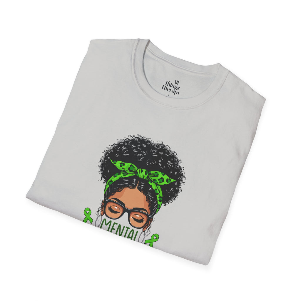 Mental Health Awareness Unisex Softstyle T-Shirt - Positive Vibes Tee