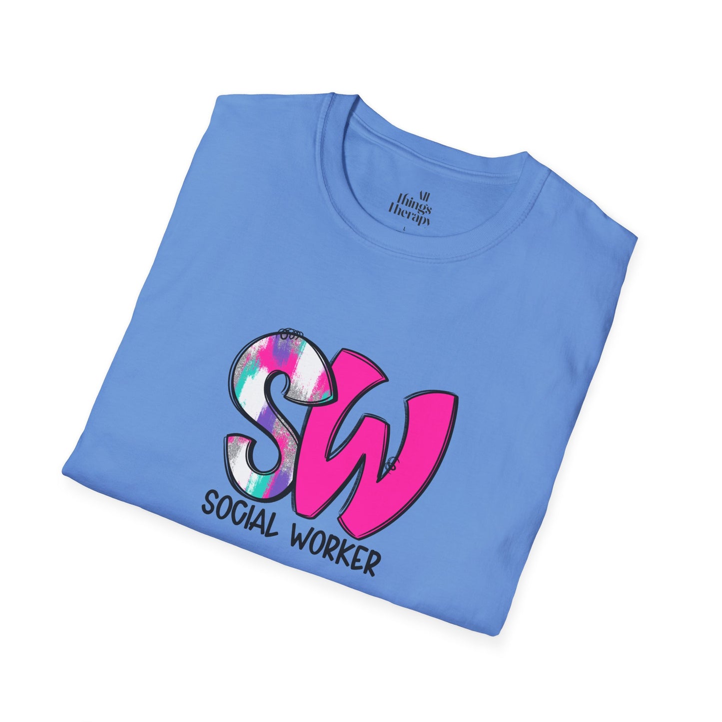 Social Worker Unisex Softstyle T-Shirt - Vibrant Supportive Tee for Social Workers