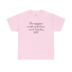 Inspirational Women’s Tee — "She Overcame Everything That Was Meant to Destroy Her"