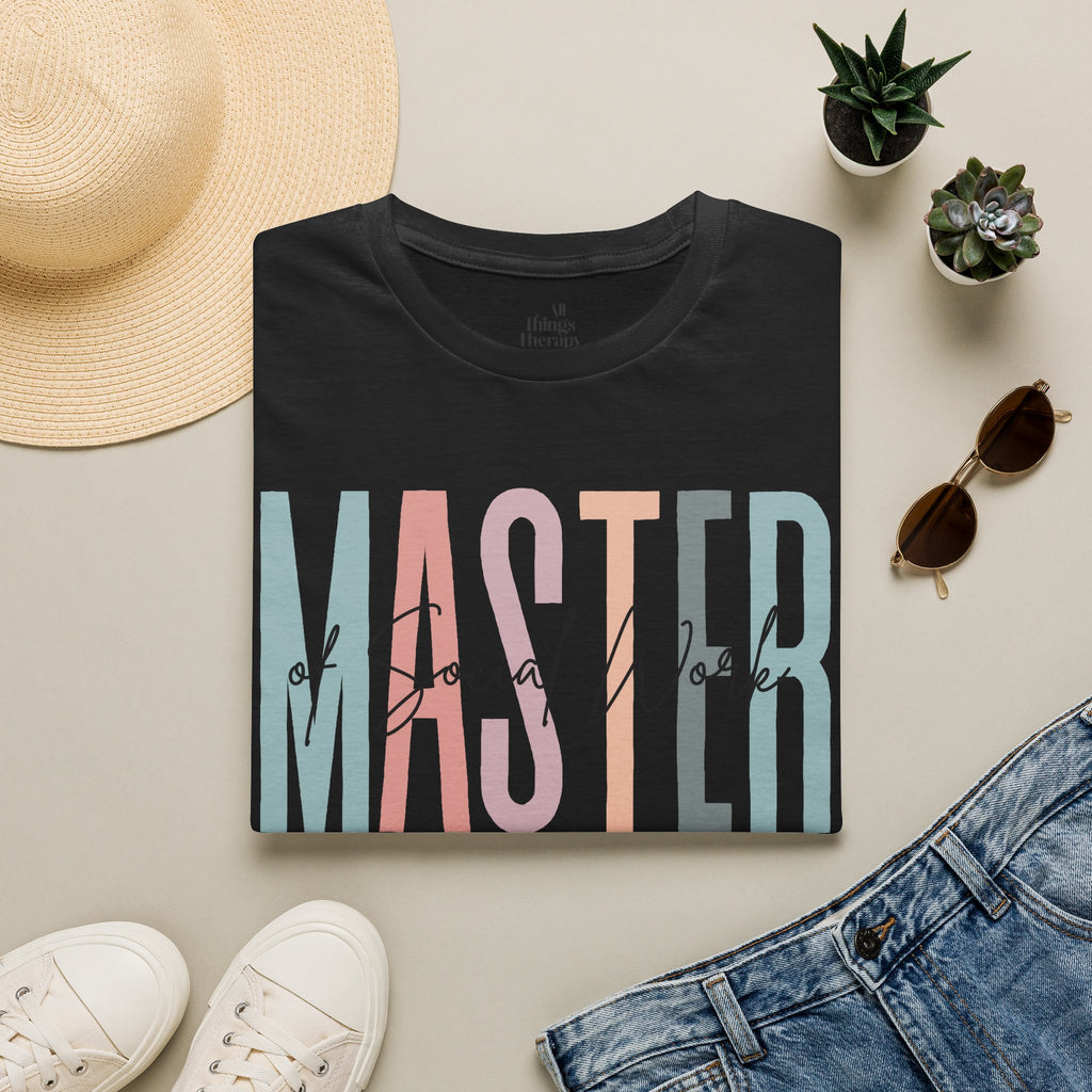 Master of Social Work Tee — Retro Pastel MSW Shirt for Social Workers