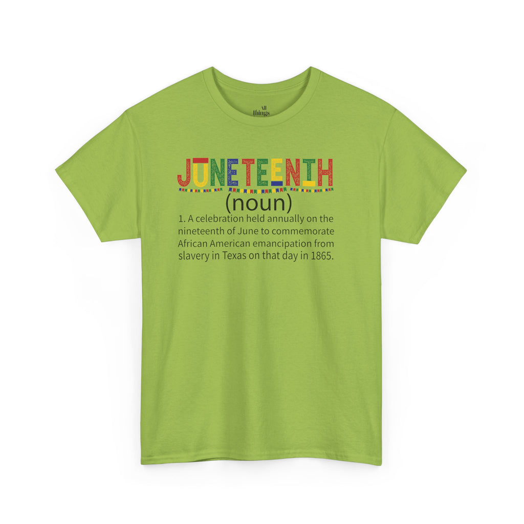 Juneteenth Unisex Heavy Cotton Tee, Celebrate Freedom, African American History Shirt, Equality Apparel, Juneteenth Gift, Community Unity