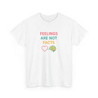 Feelings Are Not Facts Unisex Heavy Cotton Tee, Funny T-Shirt, Gift for Mental Health Awareness, Casual Wear, Affirmation Shirt