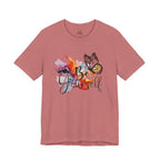 Be Yourself Butterfly T-Shirt — Inspirational Floral Watercolor Tee