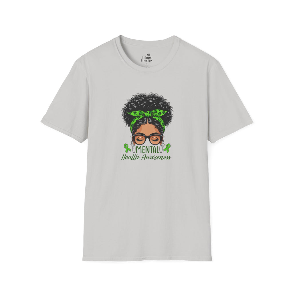 Mental Health Awareness Unisex Softstyle T-Shirt - Positive Vibes Tee