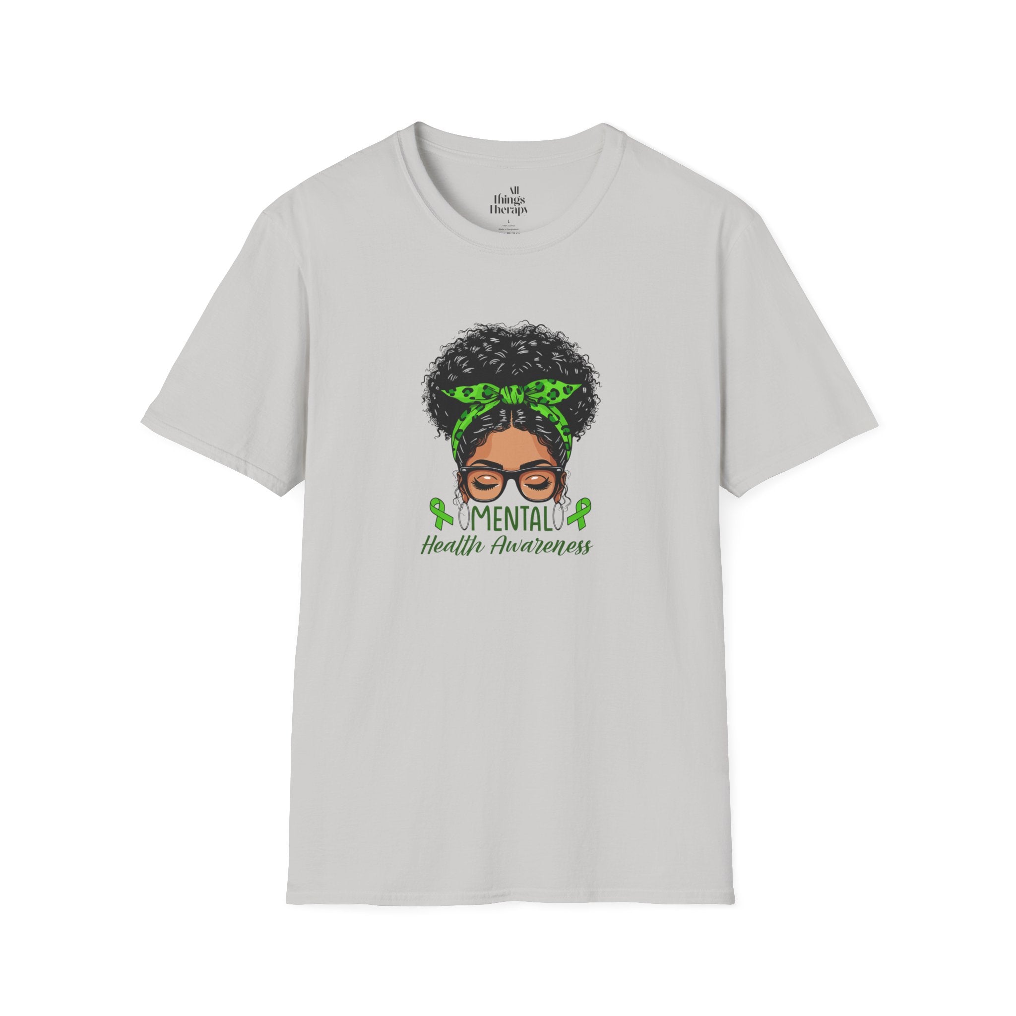 Mental Health Awareness Unisex Softstyle T-Shirt - Positive Vibes Tee