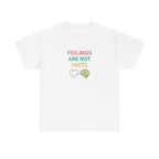 Feelings Are Not Facts Unisex Heavy Cotton Tee, Funny T-Shirt, Gift for Mental Health Awareness, Casual Wear, Affirmation Shirt