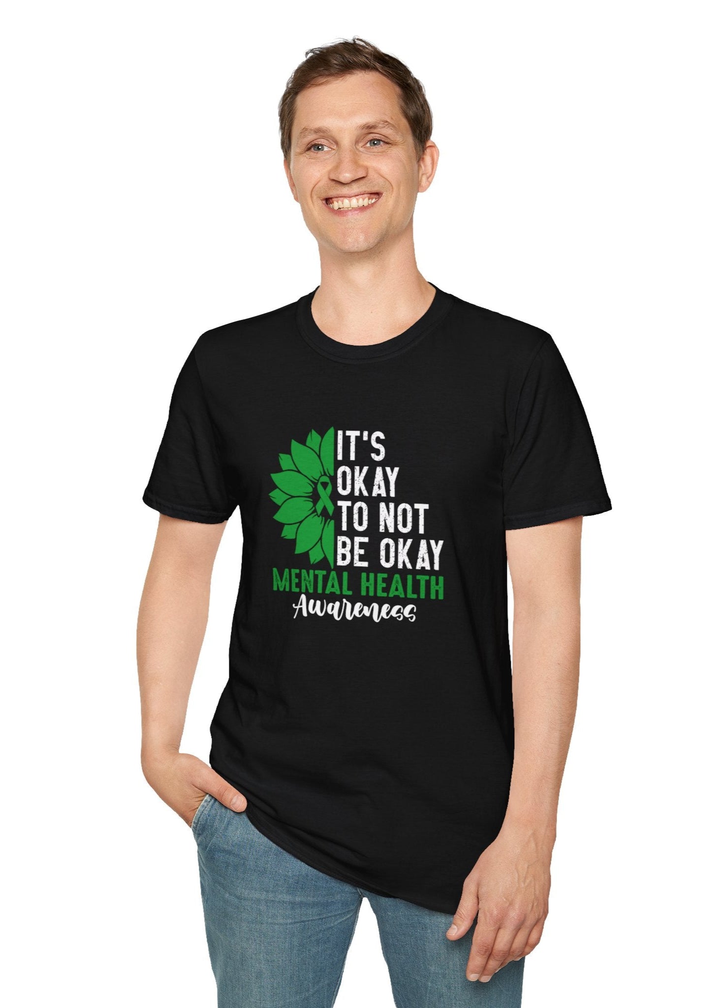 Mental Health Awareness Unisex T-Shirt - It's Okay to Not Be Okay