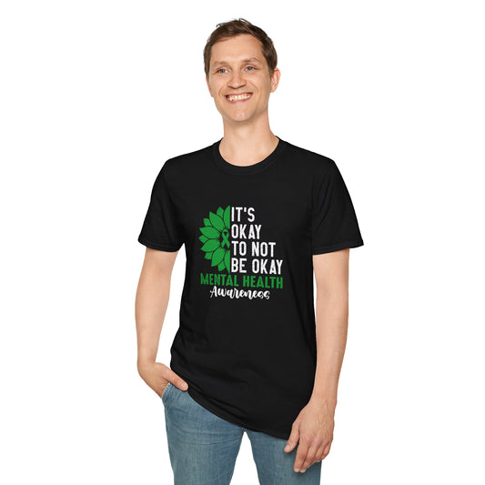 Mental Health Awareness Unisex T-Shirt - It's Okay to Not Be Okay