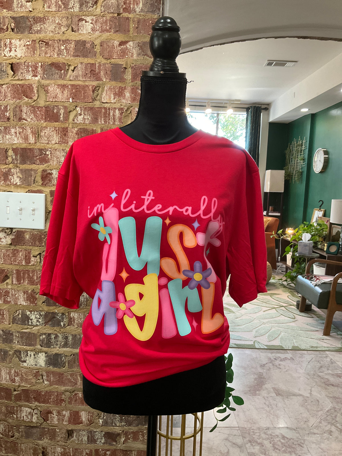 Literally Just A Girl Tee (Red)