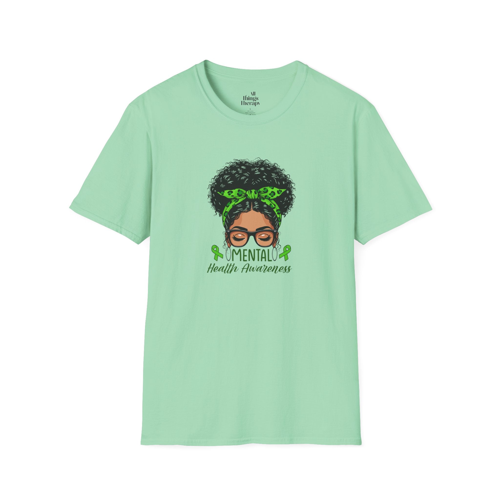 Mental Health Awareness Unisex Softstyle T-Shirt - Positive Vibes Tee