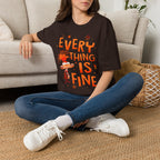 Everything Is Fine T-Shirt — Funny Retro Cartoon Stress Relief Tee