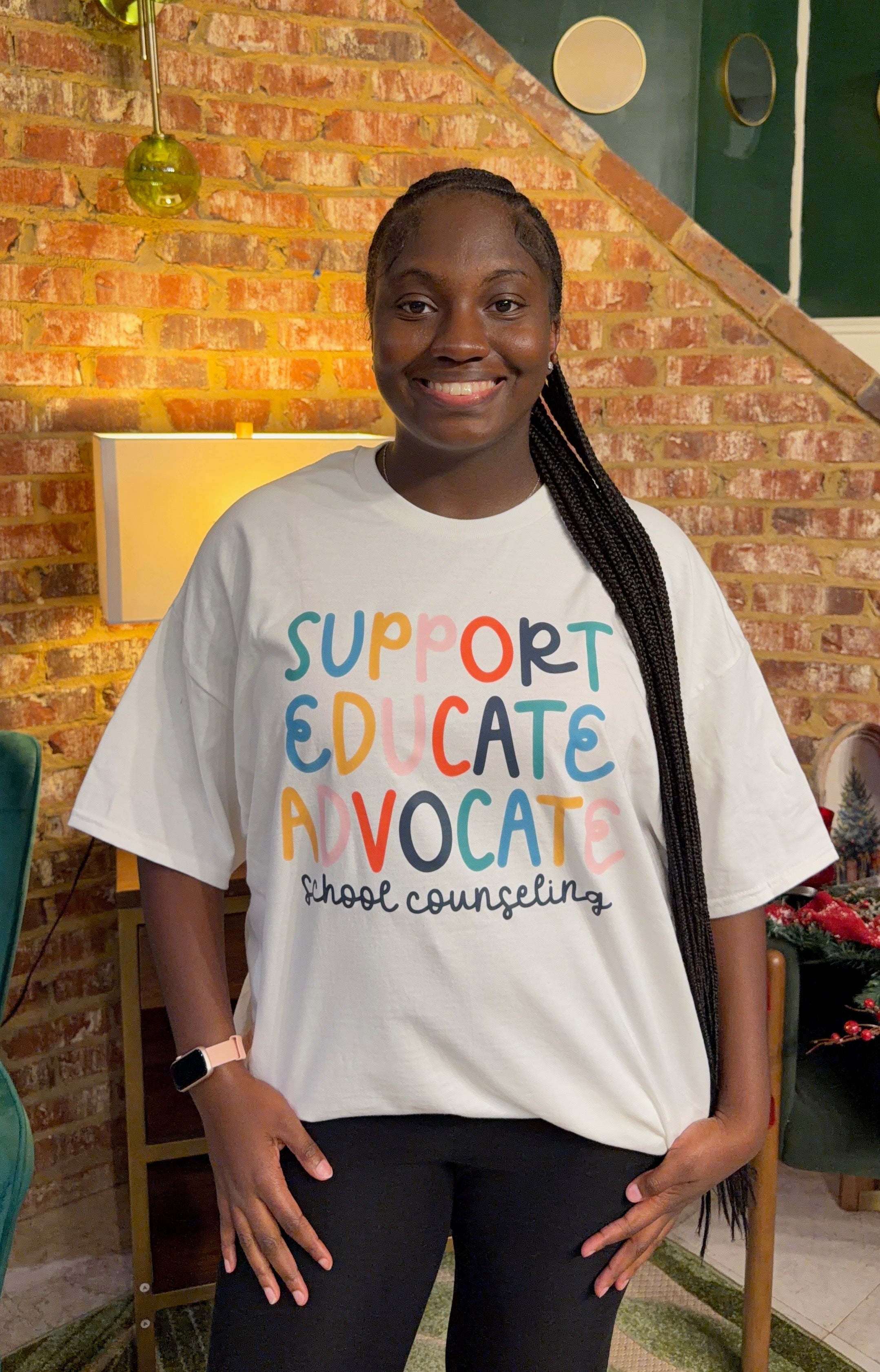 Support.Educate.Advocate School Counselor Tshirt
