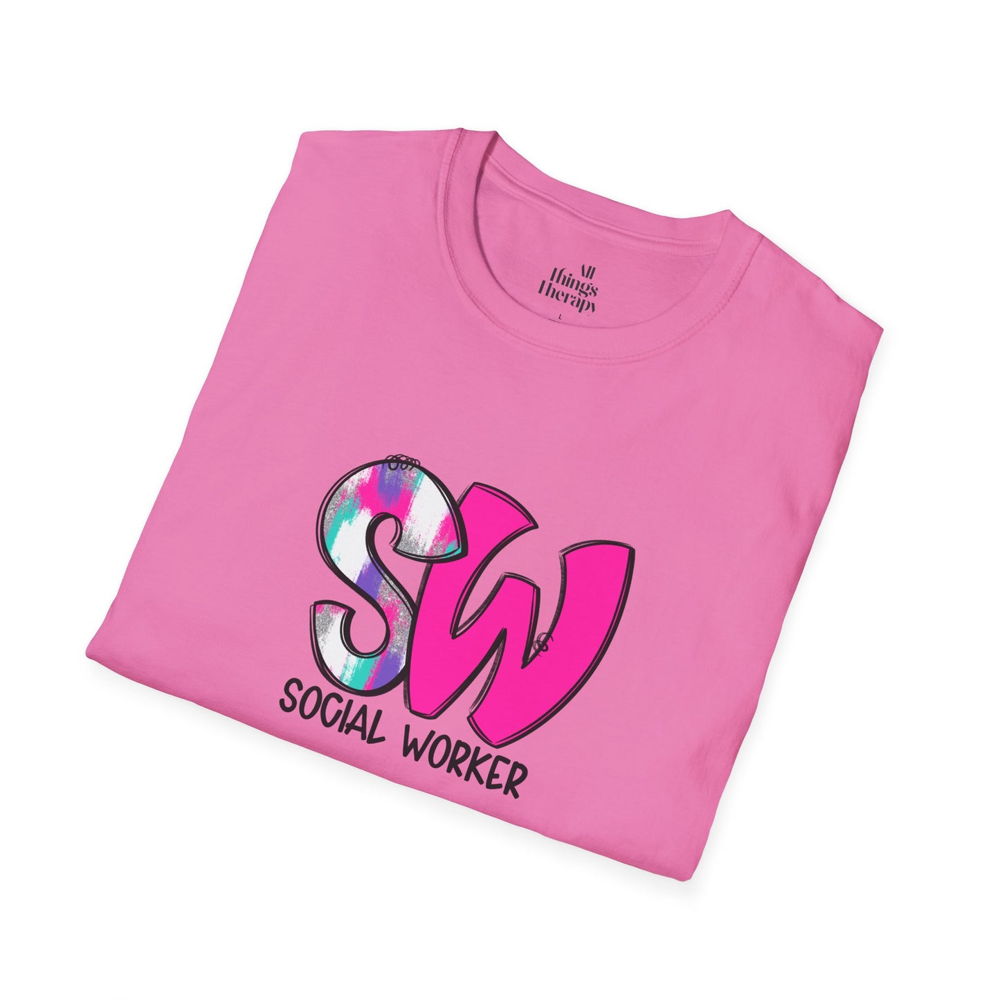 Social Worker Unisex Softstyle T-Shirt - Vibrant Supportive Tee for Social Workers