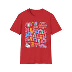 Mental Health Matters T-Shirt — Retro Rainbow Positivity Tee