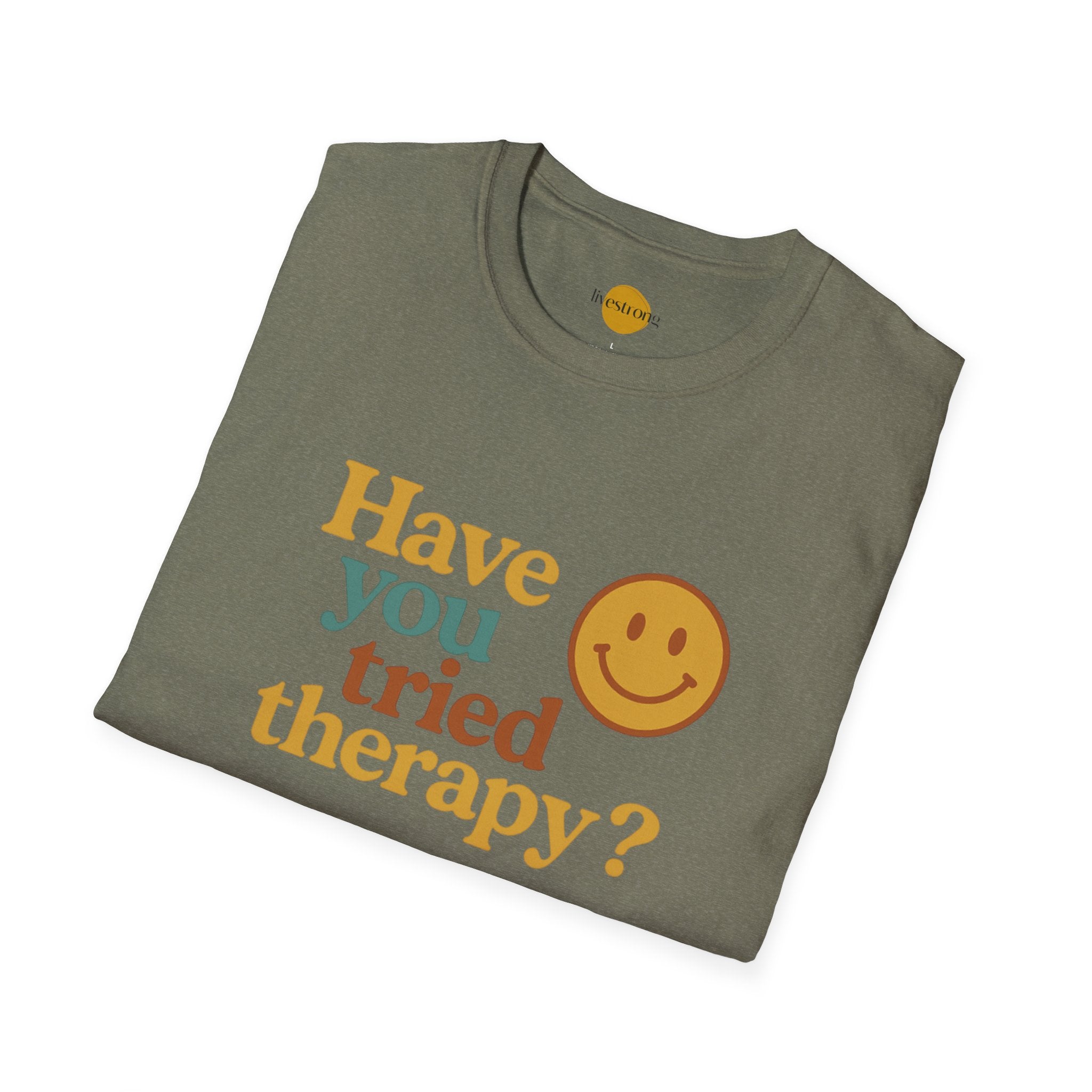 Mental Health Awareness Tee, Unisex Therapy Shirt, Positive Vibes T-Shirt, Self-Care Gift, Casual Wear for Everyone