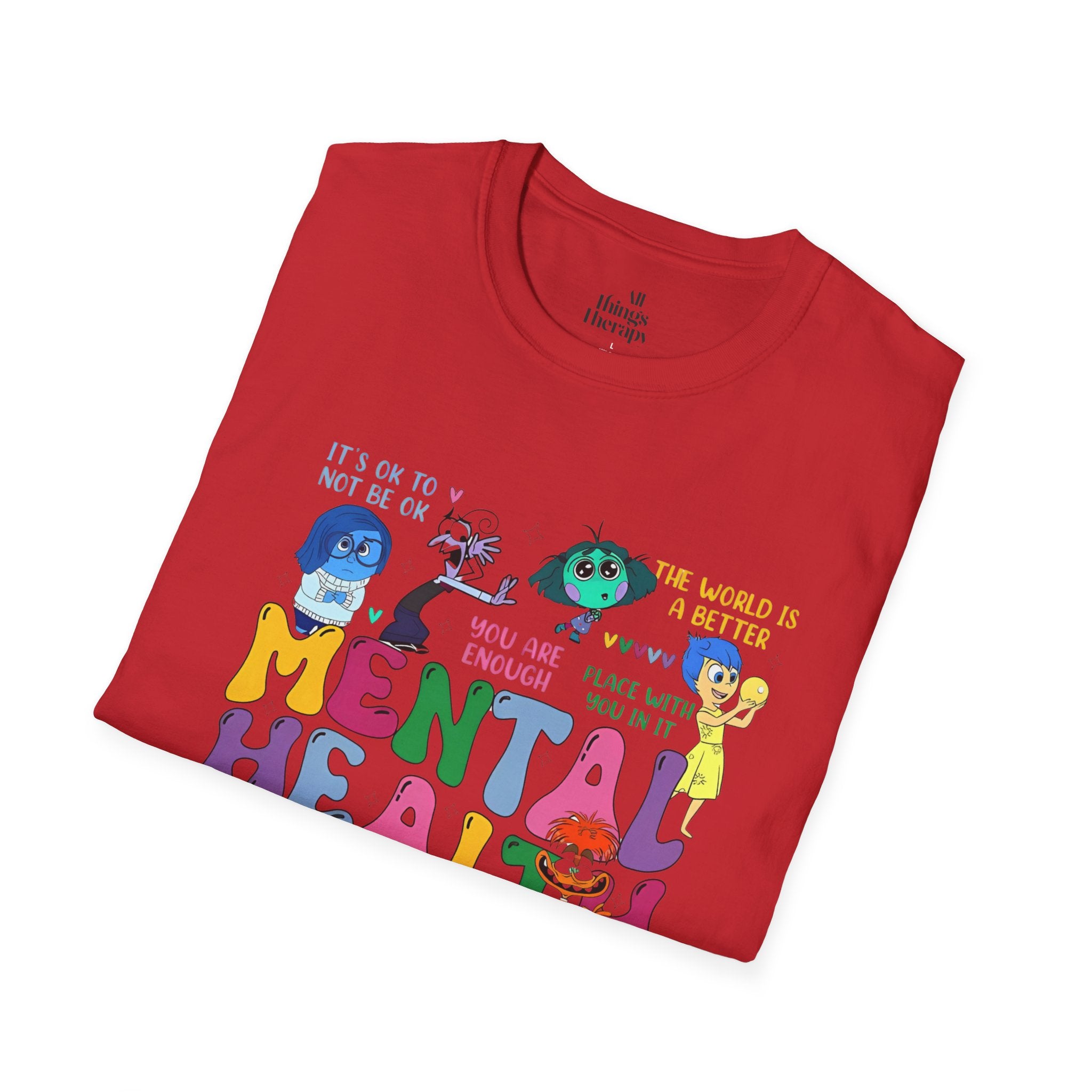 Mental Health Matters T-Shirt - Unisex Softstyle Tee for Awareness