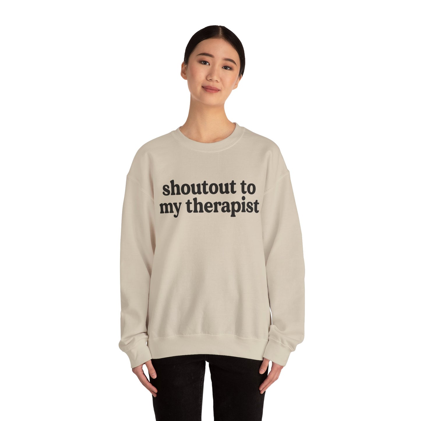 Ain't No Therapist Like The One I Got Unisex Heavy Blend™ Crewneck Sweatshirt