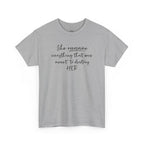 Inspirational Women’s Tee — "She Overcame Everything That Was Meant to Destroy Her"