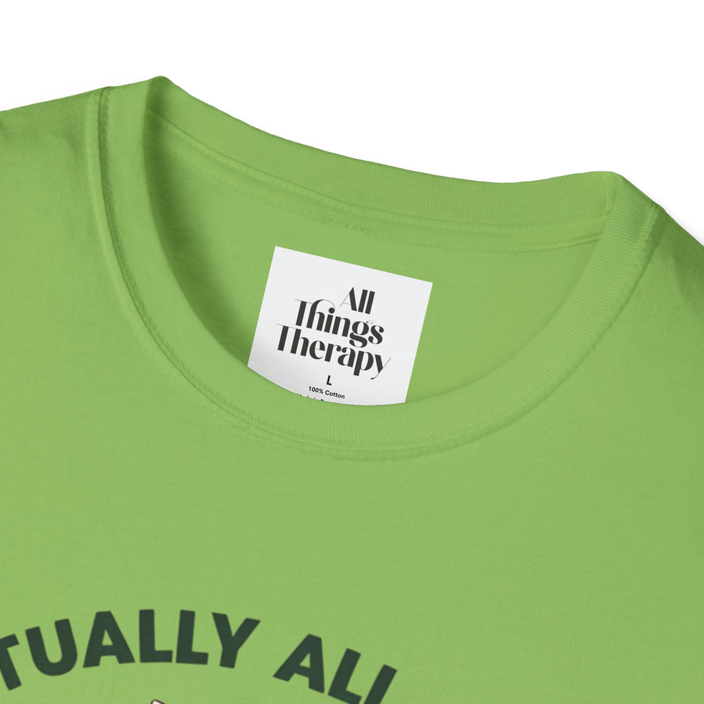 Bunny Graphic Tee - 'Actually All of My Systems Are Nervous' Unisex T-Shirt