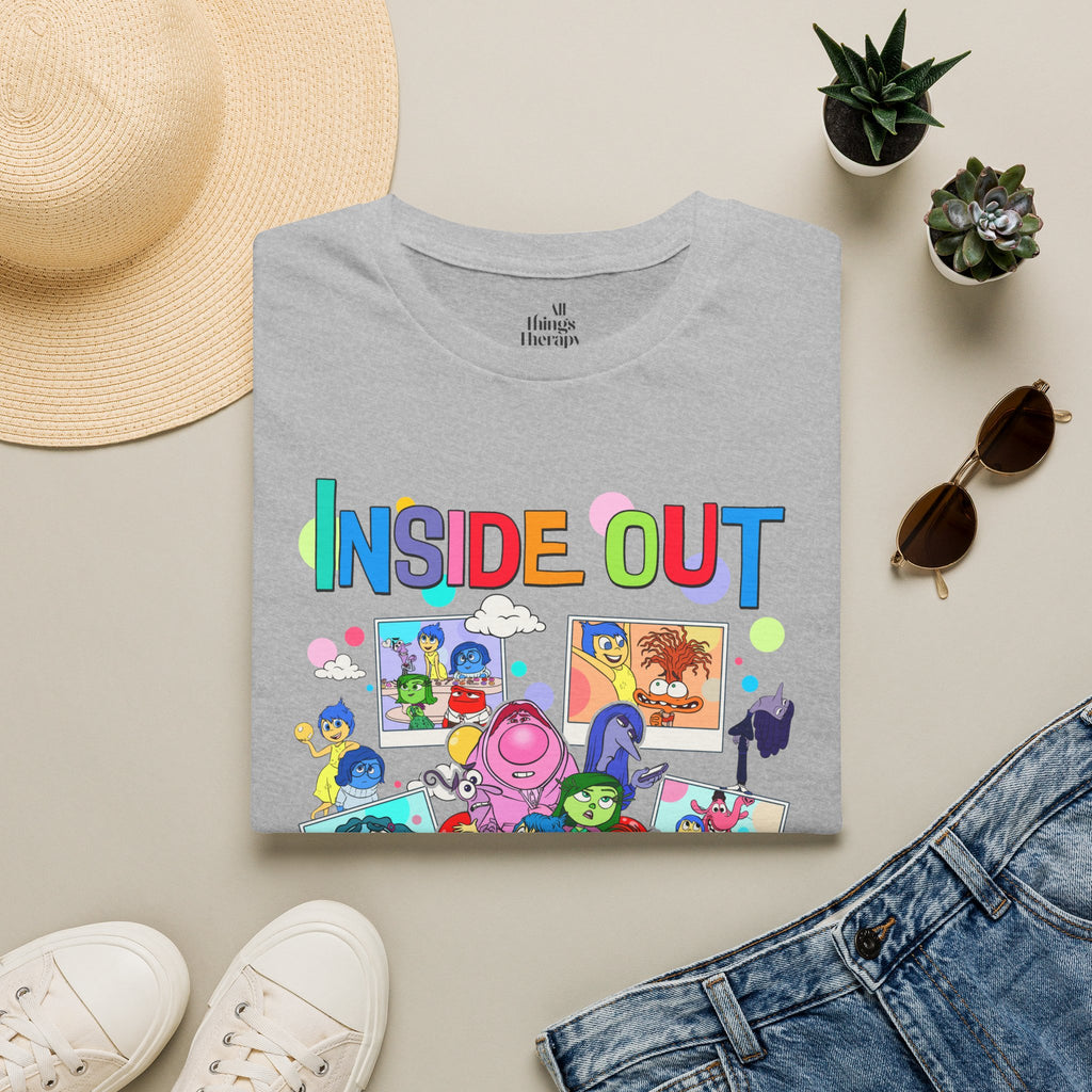 Inside Out Characters T‑Shirt — Colorful Pixar Emotion Graphic Tee