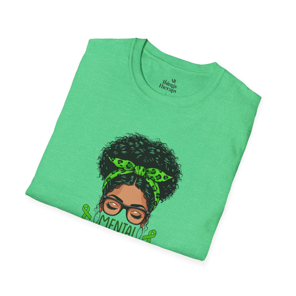 Mental Health Awareness Unisex Softstyle T-Shirt - Positive Vibes Tee