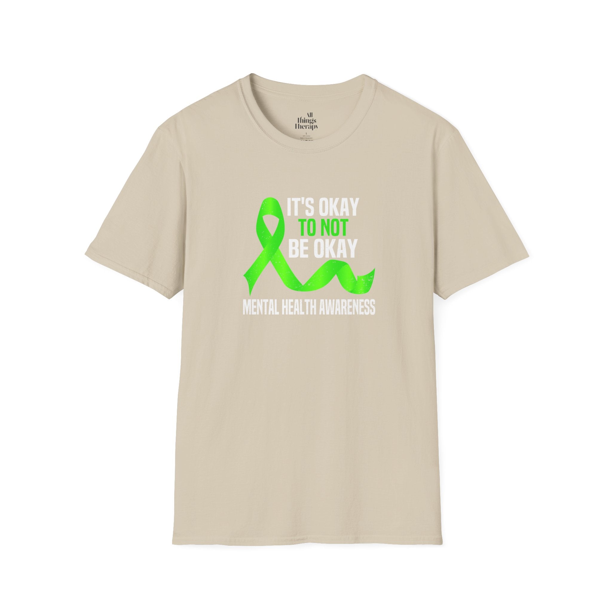 Unisex Softstyle T-Shirt - 'To Not' Green Ribbon Awareness Tee