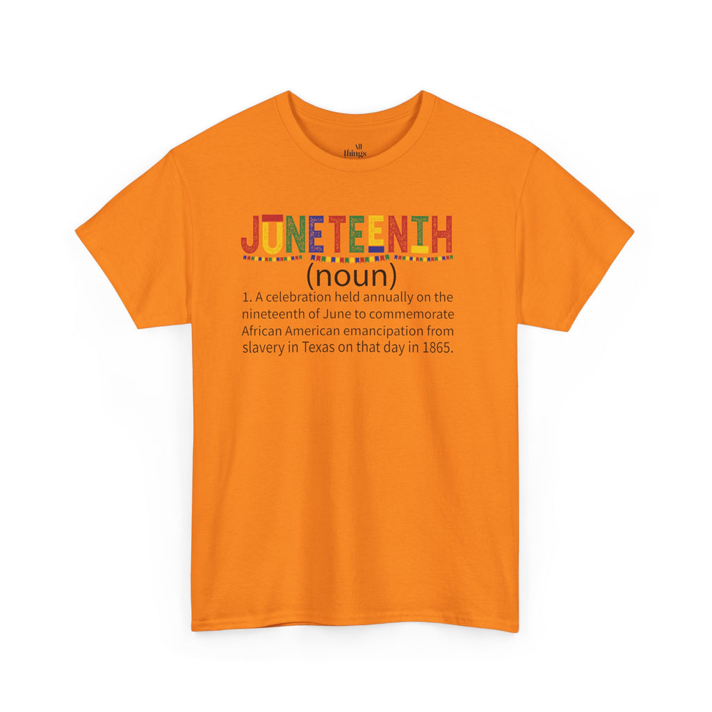 Juneteenth Unisex Heavy Cotton Tee, Celebrate Freedom, African American History Shirt, Equality Apparel, Juneteenth Gift, Community Unity