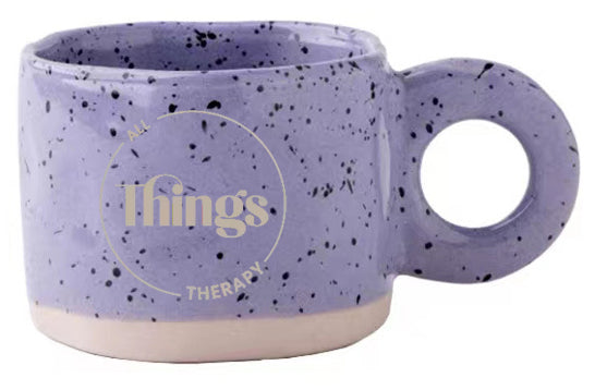 All Things Therapy Retro Customised Ceramic Mugs Breakfast Cup Water Mug Set