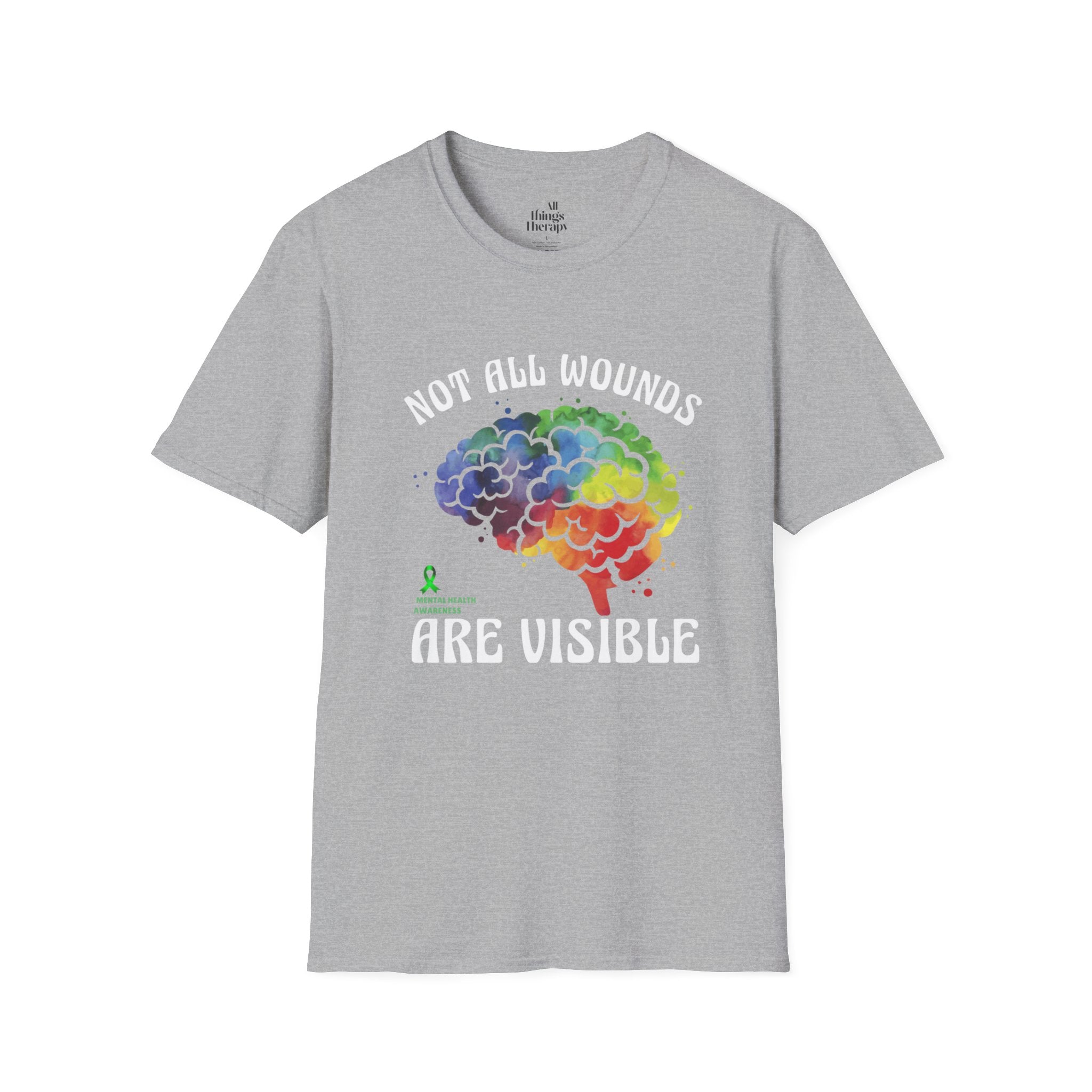 Mental Health Awareness T-Shirt – Not All Wounds Are Visible
