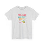 Feelings Are Not Facts Unisex Heavy Cotton Tee, Funny T-Shirt, Gift for Mental Health Awareness, Casual Wear, Affirmation Shirt