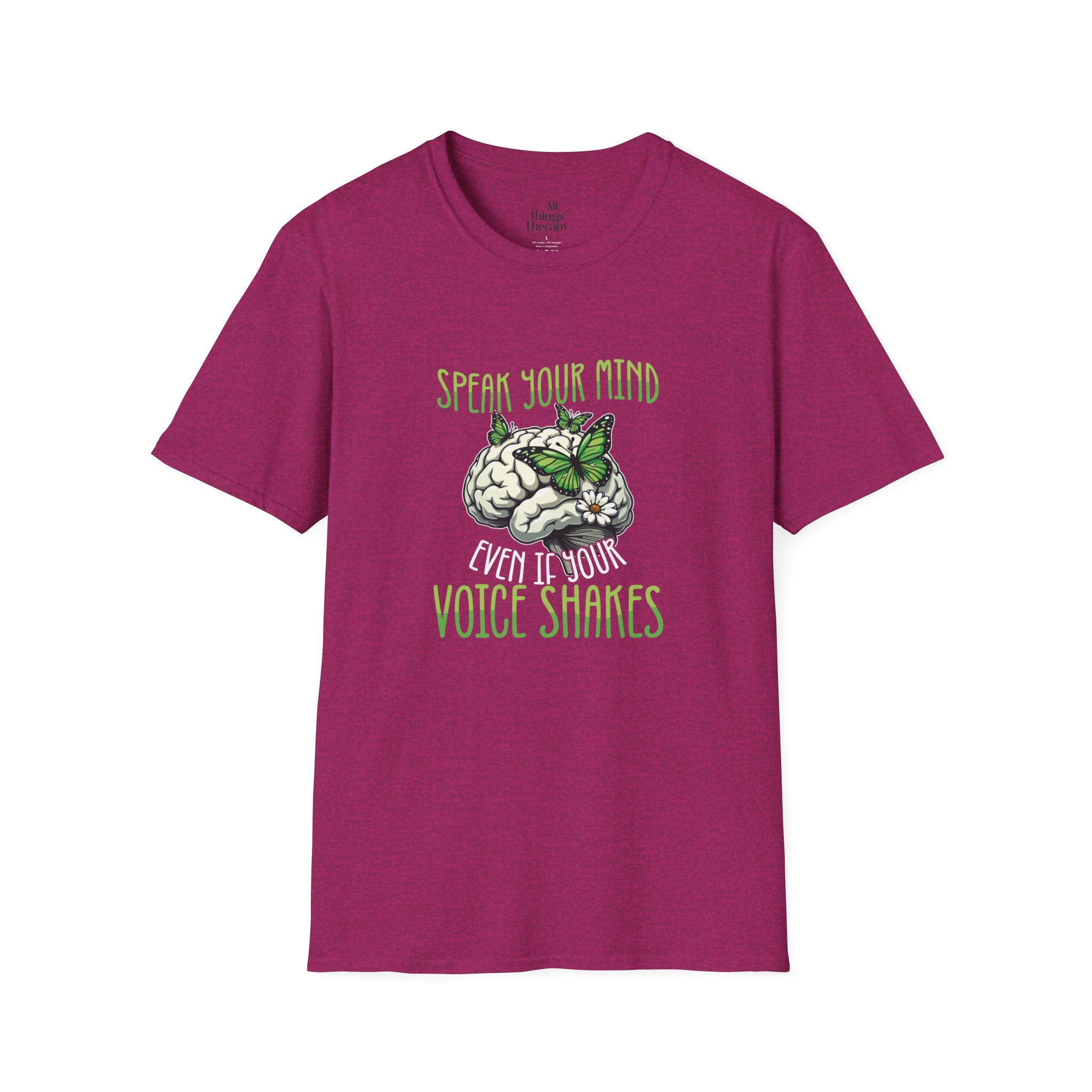 Speak Your Mind Graphic T-Shirt | Unisex Softstyle Tee for Self-Expression