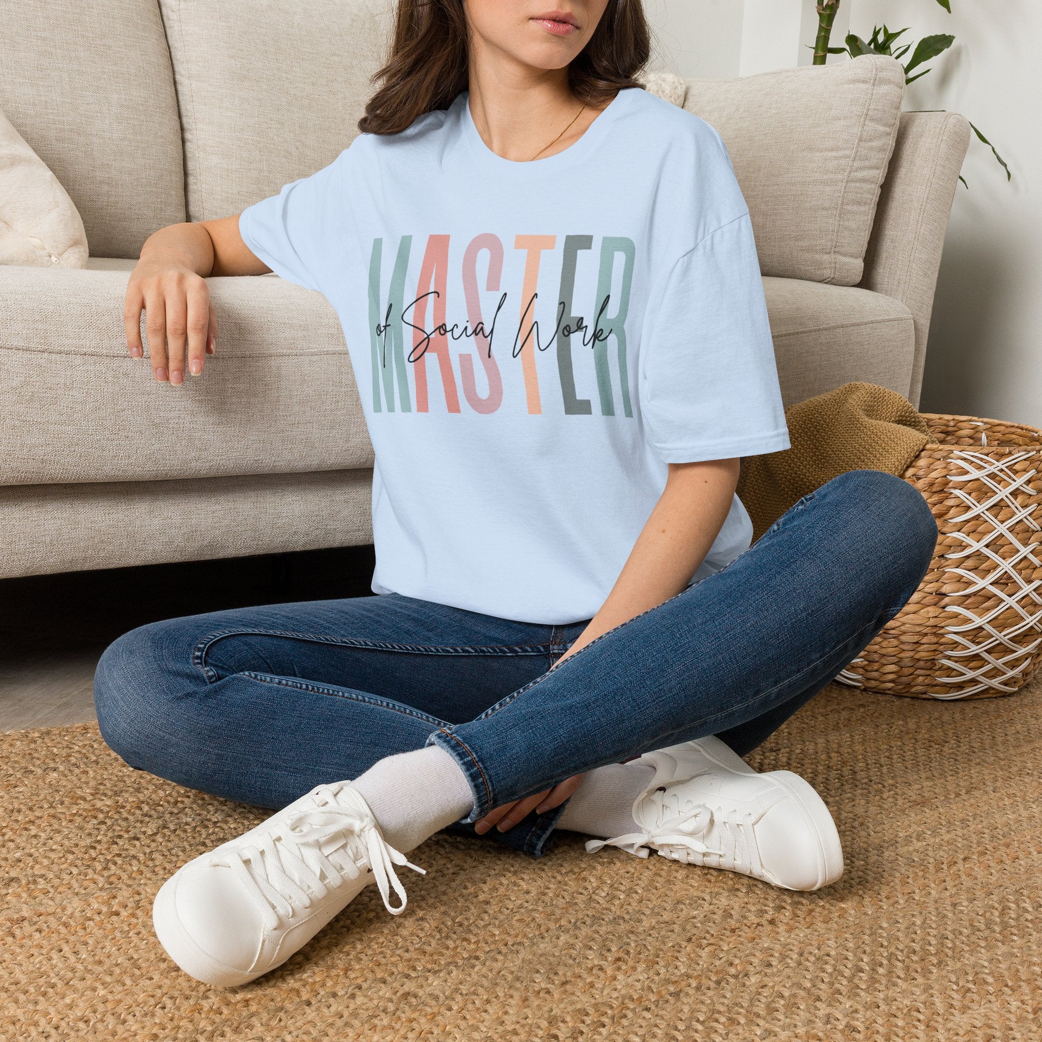 Master of Social Work Tee — Retro Pastel MSW Shirt for Social Workers