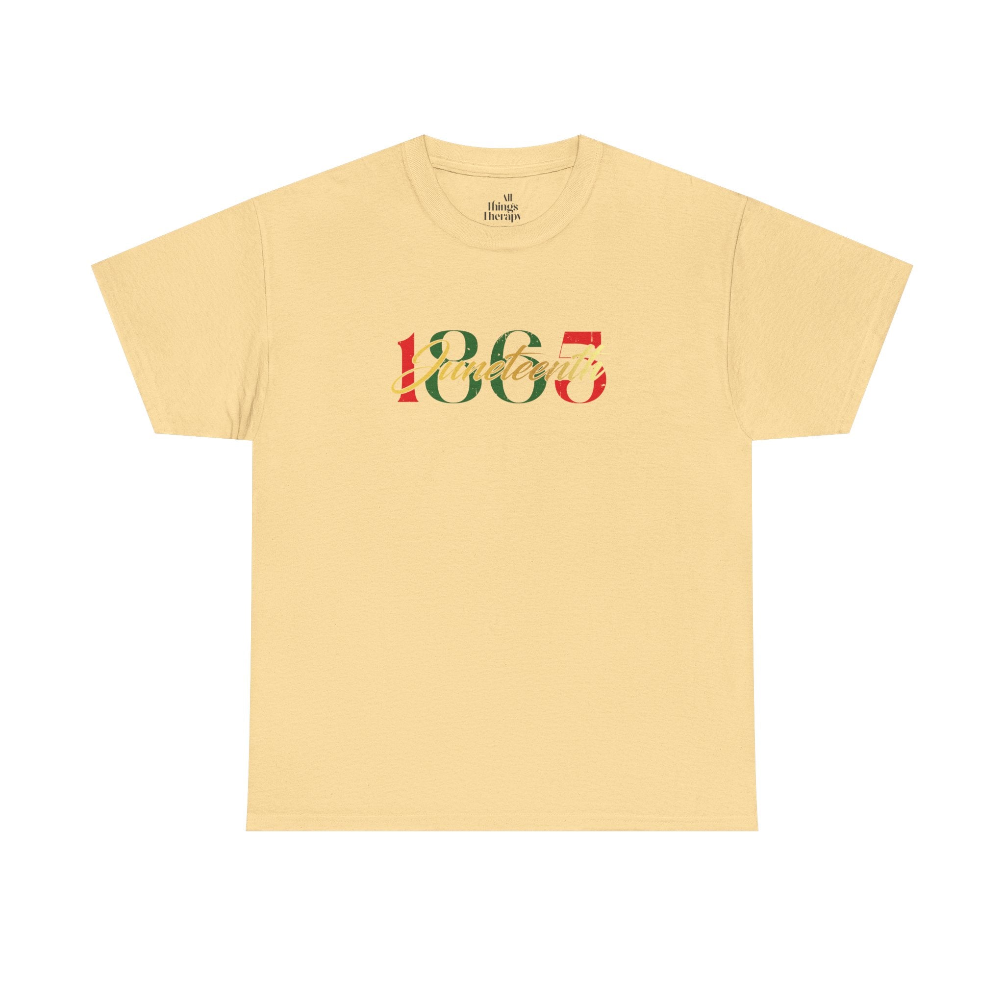 Vintage 1865 Unisex Heavy Cotton Tee, Casual Graphic Tee, Retro Style Shirt, Gift for History Lovers, Perfect for Everyday Wear
