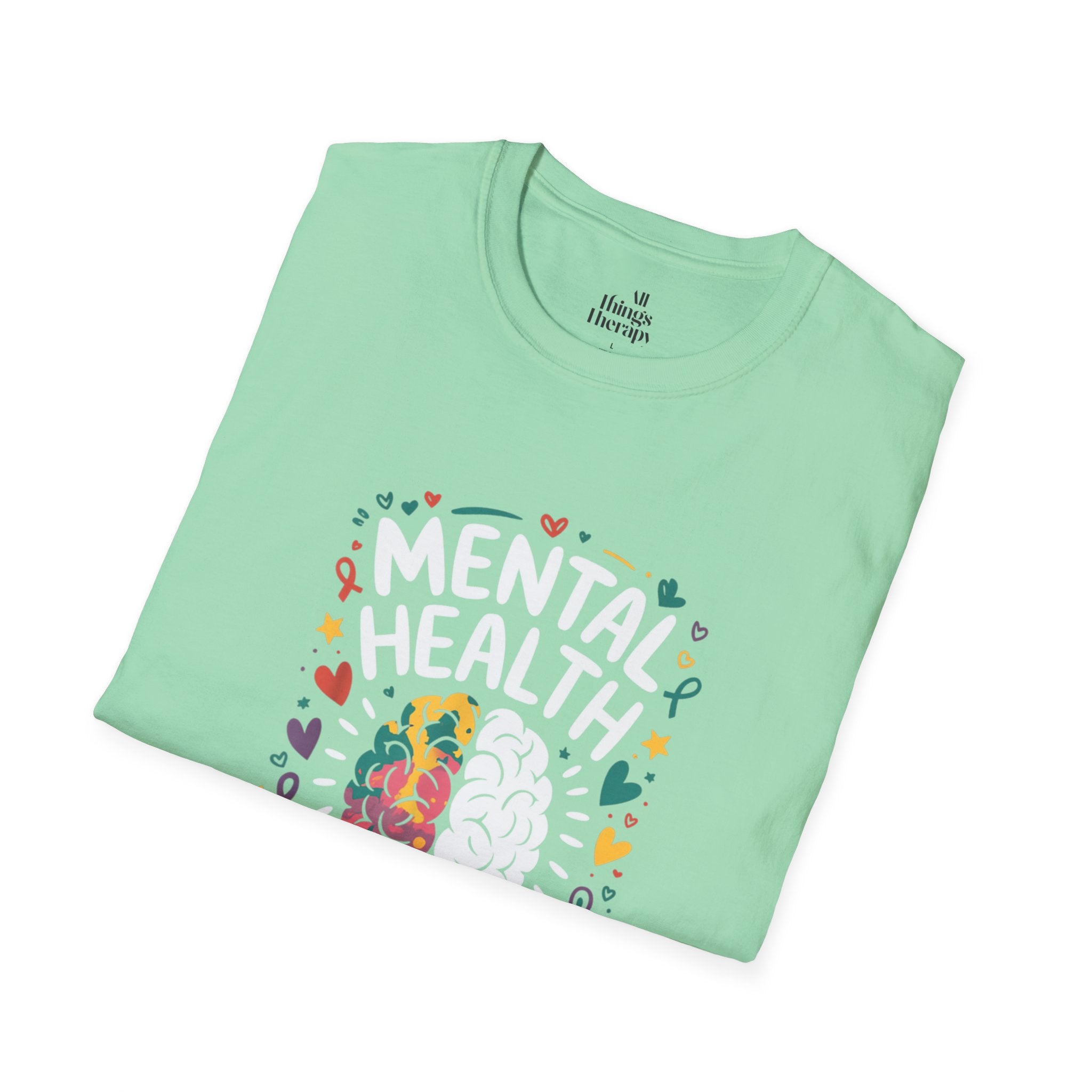 Mental Health Matters Unisex Softstyle T-Shirt | Support Mental Wellbeing