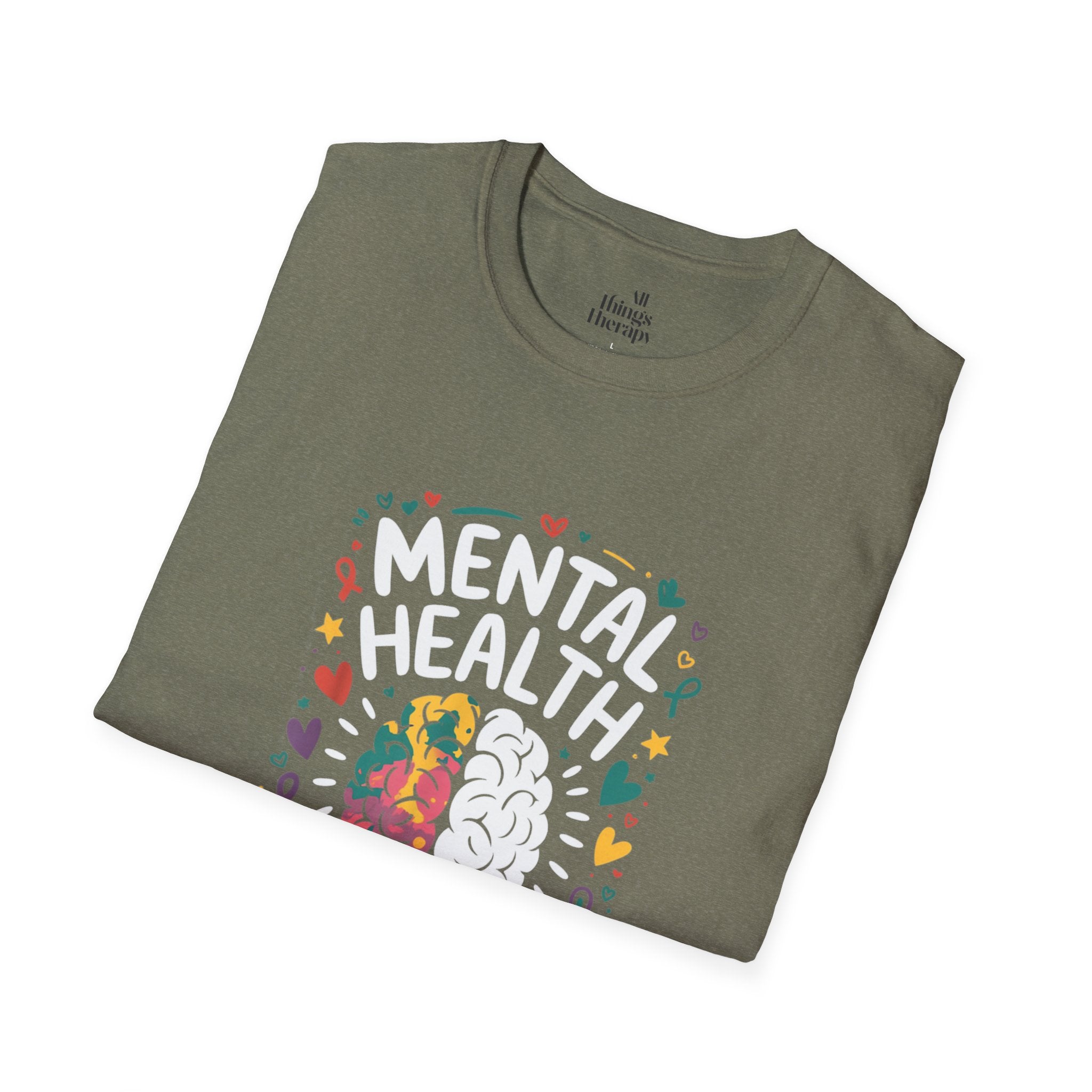 Mental Health Matters Unisex Softstyle T-Shirt | Support Mental Wellbeing