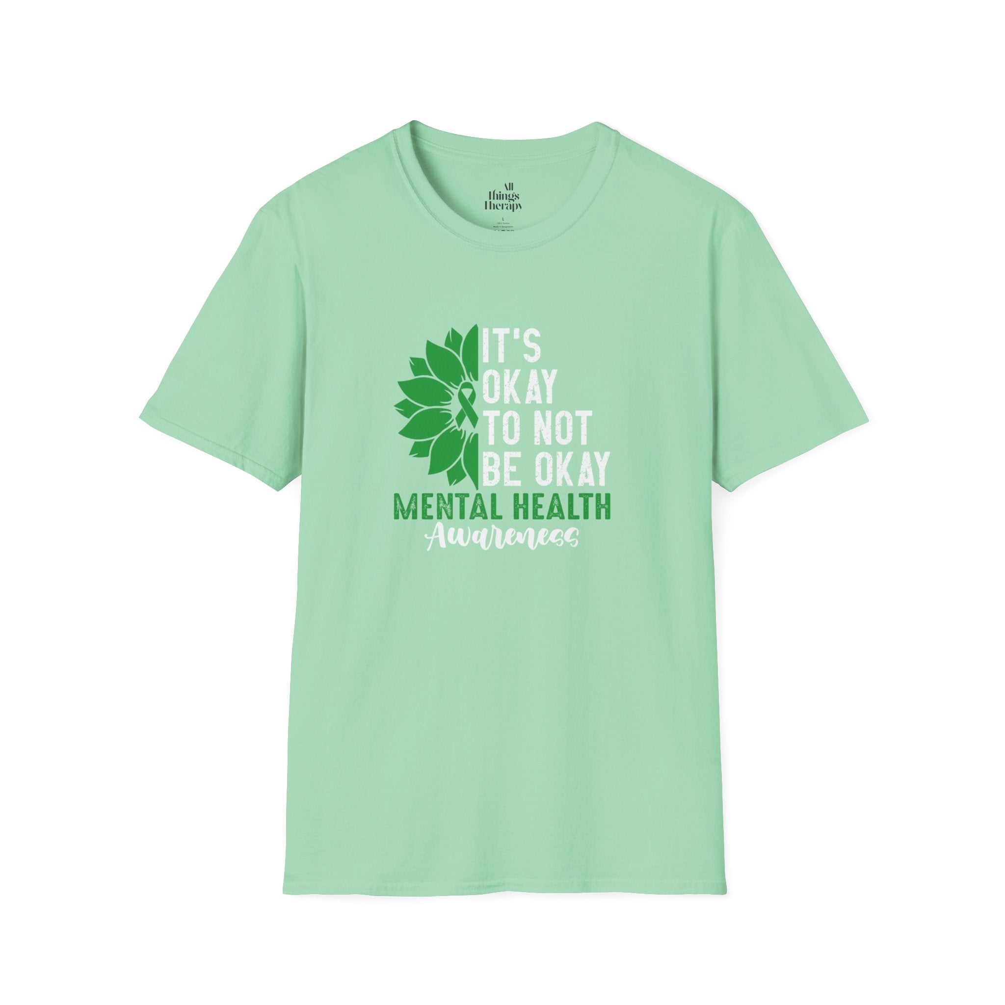 Mental Health Awareness Unisex T-Shirt - It's Okay to Not Be Okay
