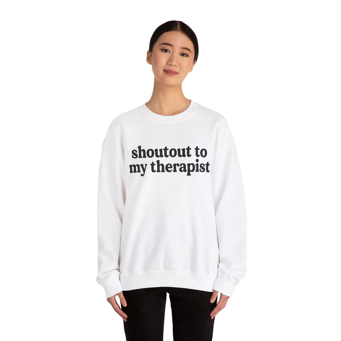 Ain't No Therapist Like The One I Got Unisex Heavy Blend™ Crewneck Sweatshirt