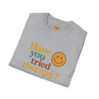 Mental Health Awareness Tee, Unisex Therapy Shirt, Positive Vibes T-Shirt, Self-Care Gift, Casual Wear for Everyone