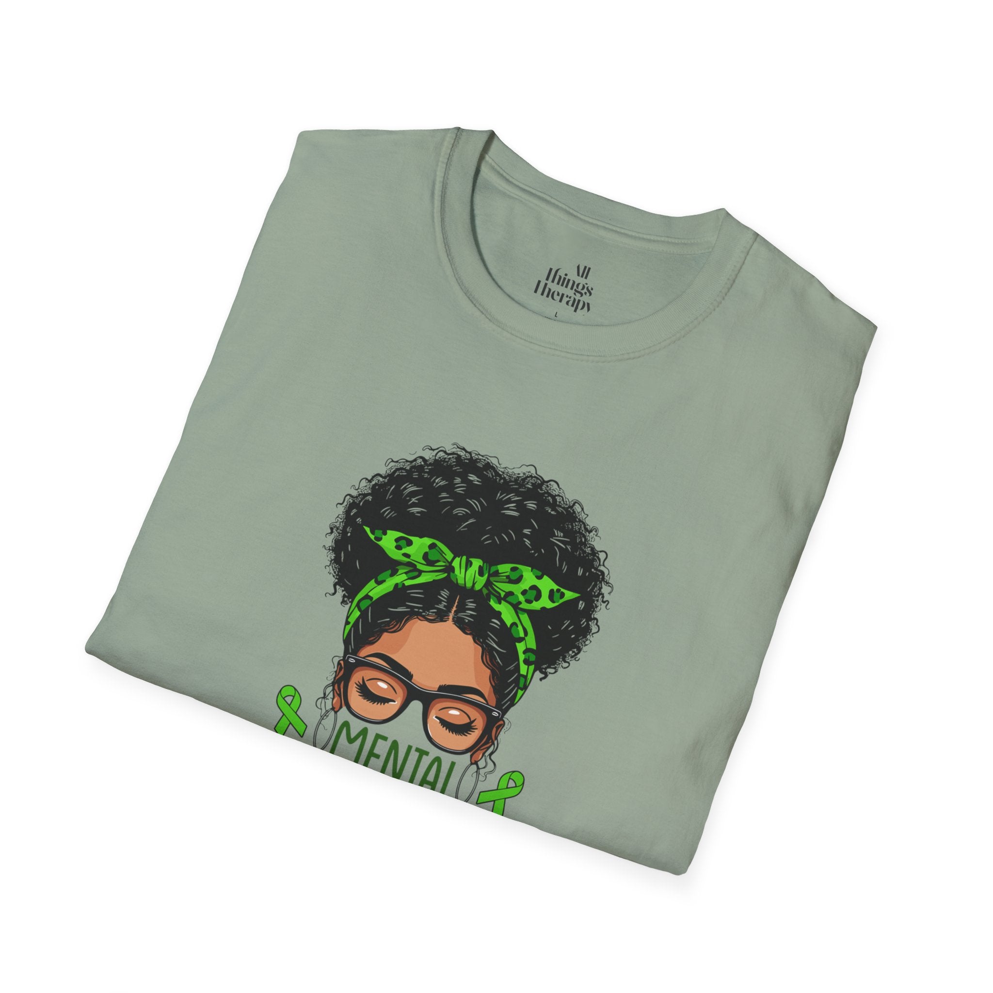 Mental Health Awareness Unisex Softstyle T-Shirt - Positive Vibes Tee