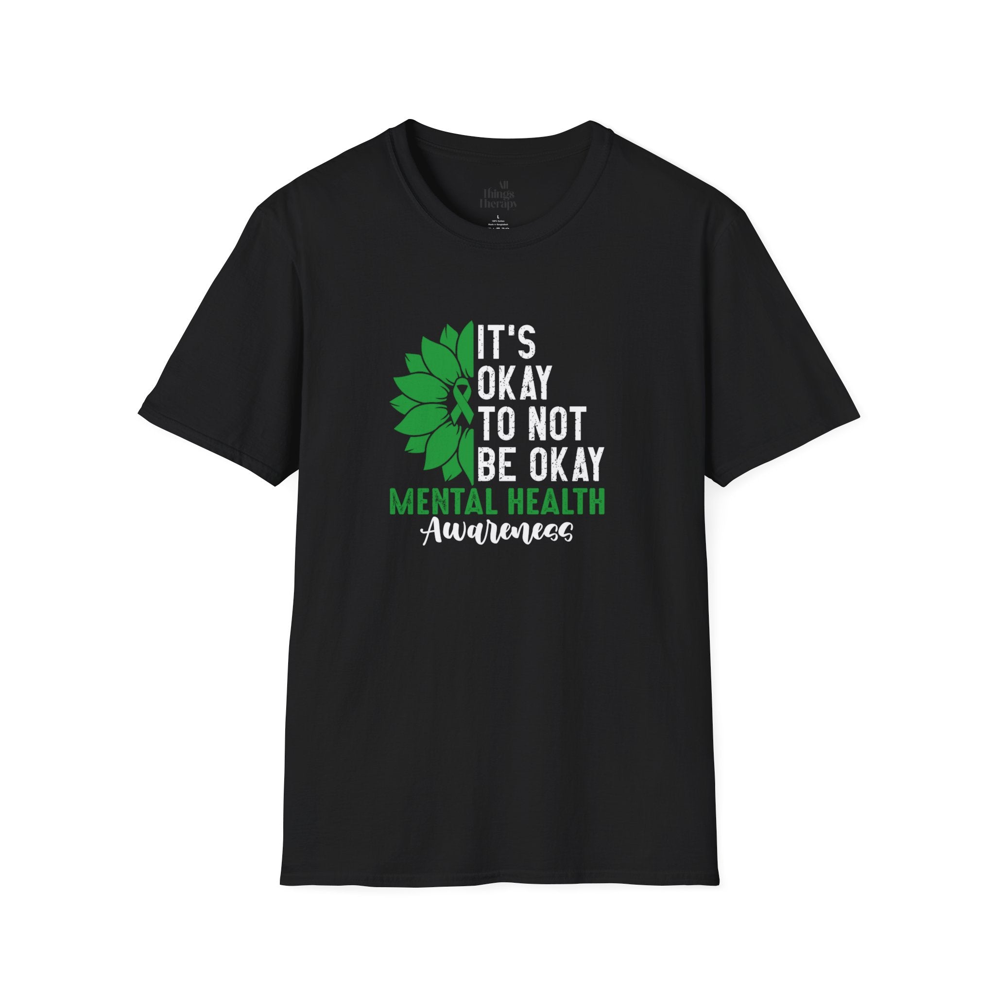 Mental Health Awareness Unisex T-Shirt - It's Okay to Not Be Okay